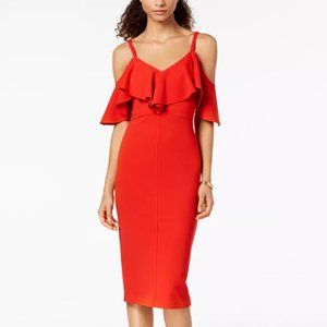 RACHEL Rachel Roy Off The Shoulder Red Dress Size 4